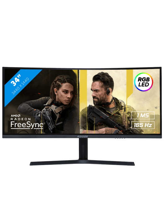 34" RAIDER 165Hz WQHD ULTRA WIDE GAMING
